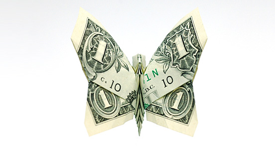 Оригами из денег (3)