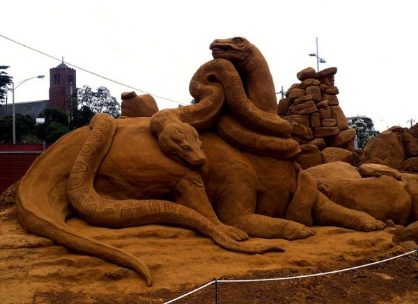 сложные песчаные скульптуры (10)