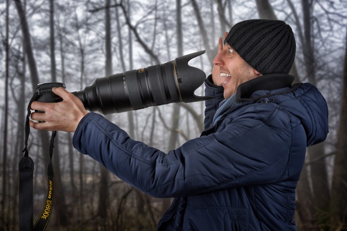 The wildlife photographers selfie