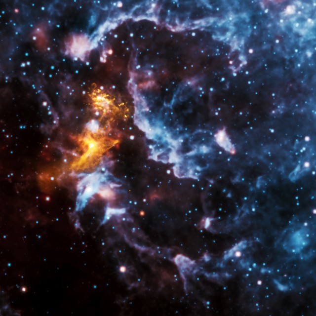 Six images that combine Chandra data with those from other telescopes.