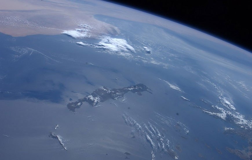 Вид на Землю из космоса