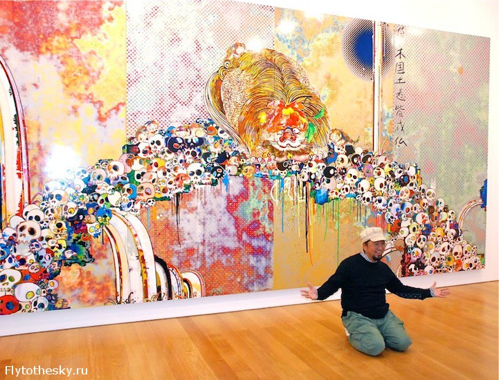 Выставка Такаши Мураками: Цветы и Черепа (1)