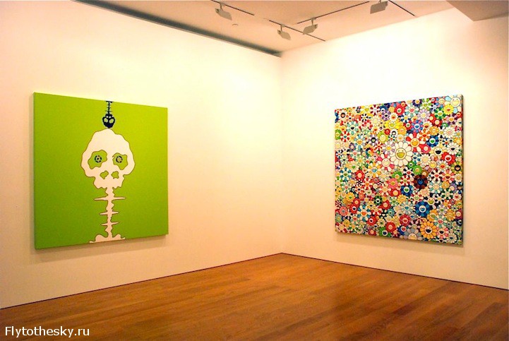 Выставка Такаши Мураками: Цветы и Черепа (8)