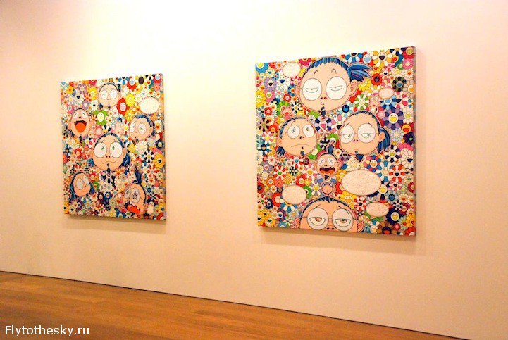 Выставка Такаши Мураками: Цветы и Черепа (7)