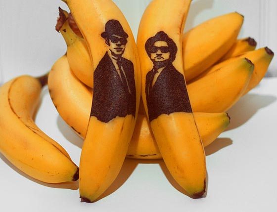 Рисунки на бананах (1)