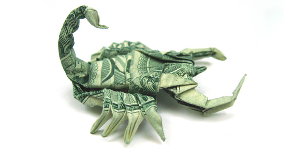 Оригами из денег (12)