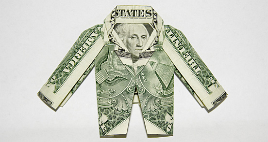 Оригами из денег (9)