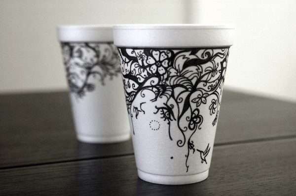 Рисунки на кофейных стаканах от Cheeming Boey (6)