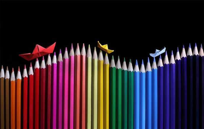 Креативное искусство: карандаши и оригами (4)