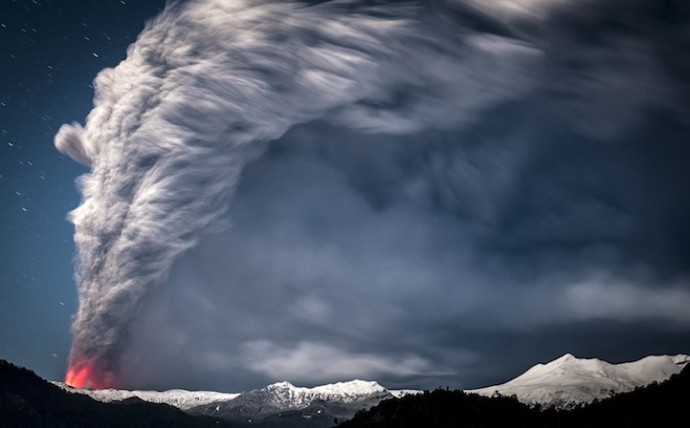 извержение вулкана в Чили (9)