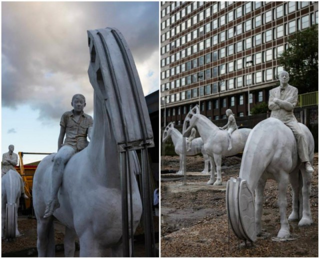 Эти скульптуры в Лондоне можно увидеть лишь дважды в день. ФОТО