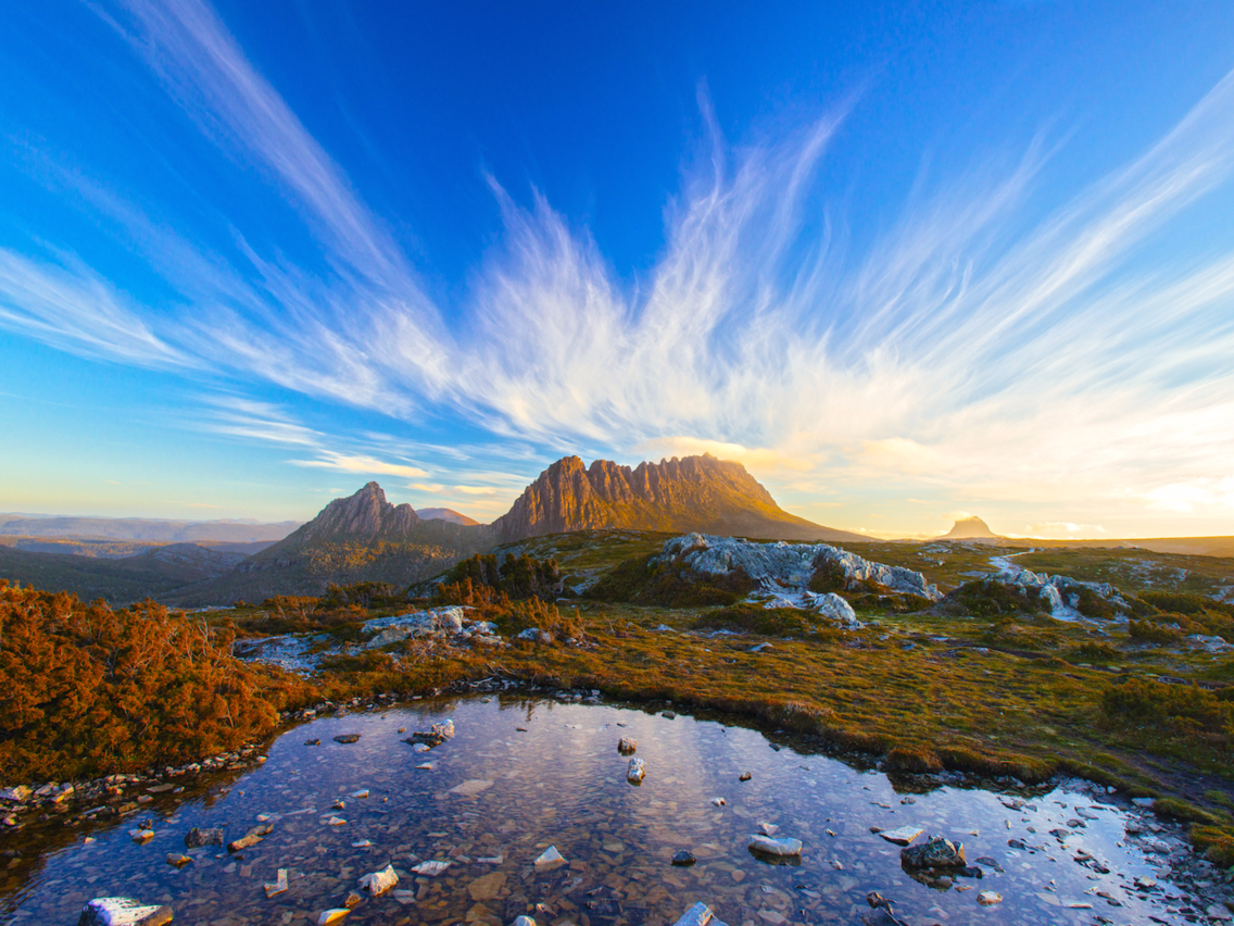 Tasmania. Гора Крейдл Австралия. Остров Тасмания. Тасмания природа. Тасмания горы.