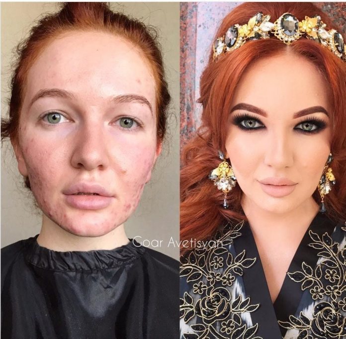 Как меняет внешность от макияжа